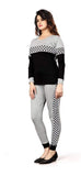 Women's Cotton Lycra Checks Best Selling Tracksuit